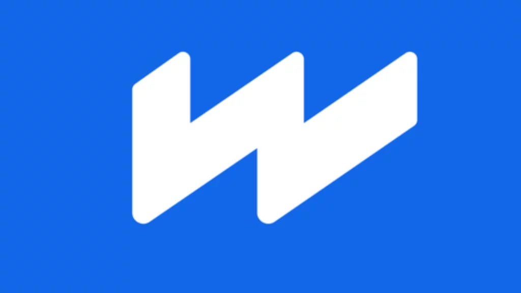 Wirepay app logo on a blue background with white font